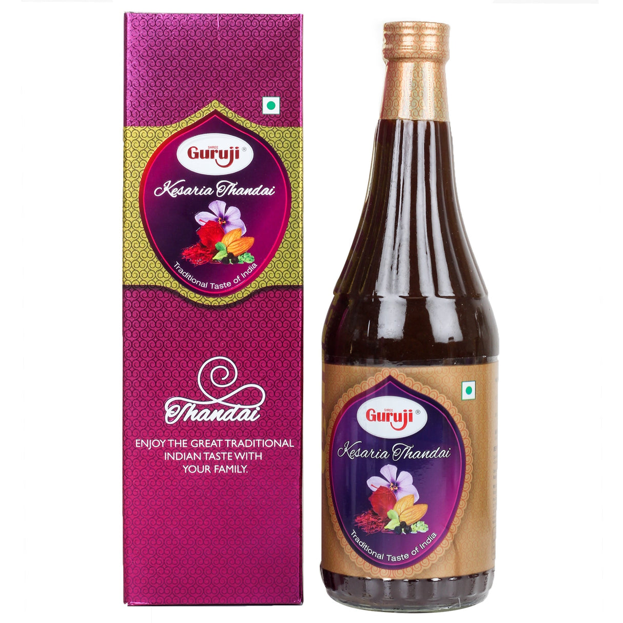 Guruji Kesaria Thandai 750 ml - Quick Pantry