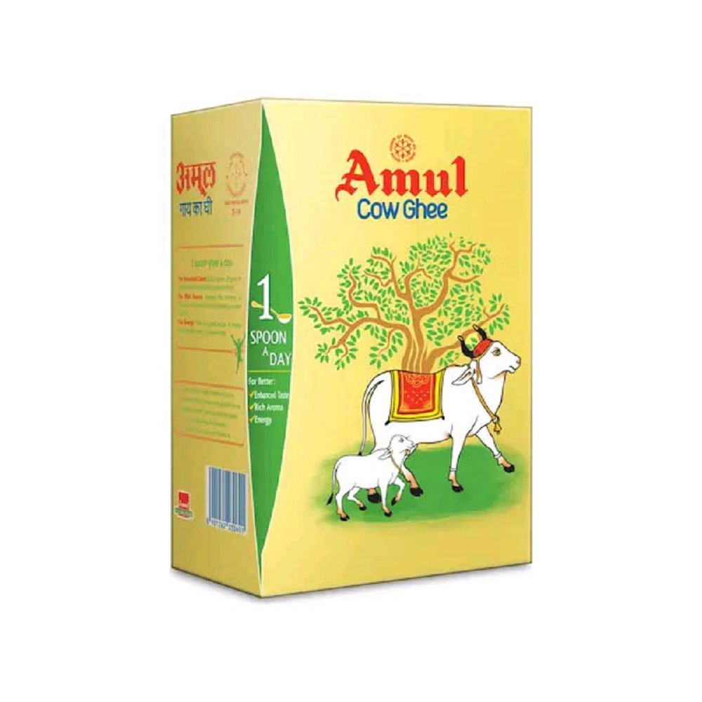 Amul Cow Ghee 500 ml (Refill) - Quick Pantry