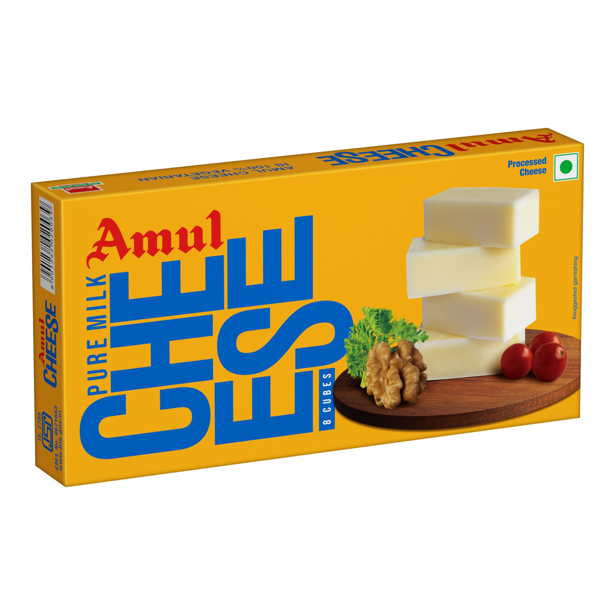 Amul Processed Cheese - Chiplets Cubes 200 g (8 Cubes) - Quick Pantry
