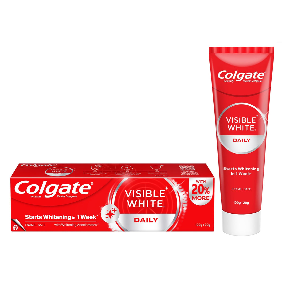 Colgate Visible White Daily Toothpaste - Quick Pantry