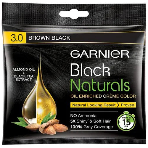 Garnier Black Naturals - Shade 3 Brown Black 20 ml + 20 g - Quick Pantry