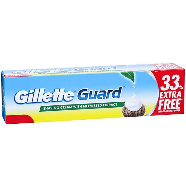 Gillette Guard Shaving Cream with Neem Seed Extract 125 g - Quick Pantry