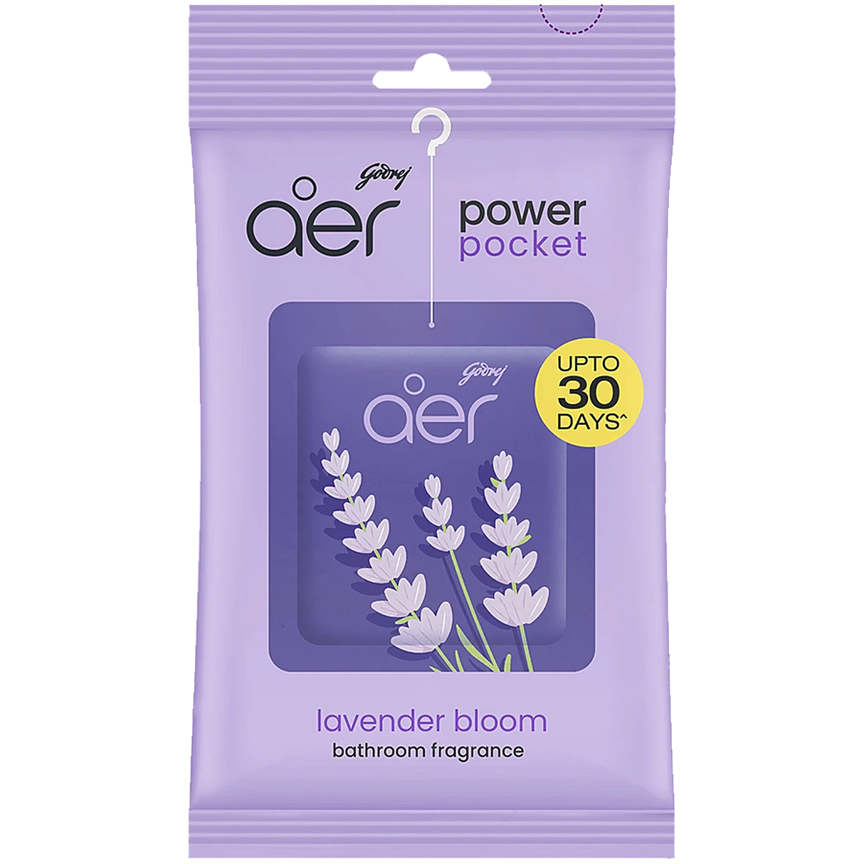 Godrej Aer Pocket - Bathroom Air Fragrance Lavender Bloom 10 g - Quick Pantry
