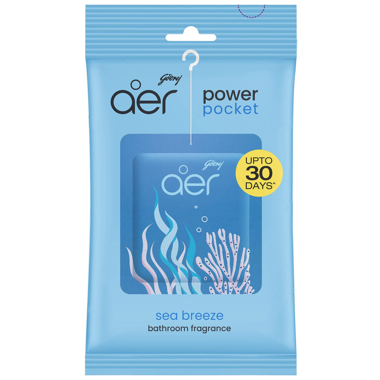 Godrej Aer Pocket - Bathroom Air Fragrance Sea Breeze 10 g - Quick Pantry