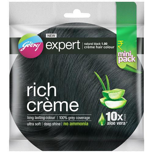 Godrej Expert Rich Creme Hair Colour - Shade 1 Natural Black - Quick Pantry