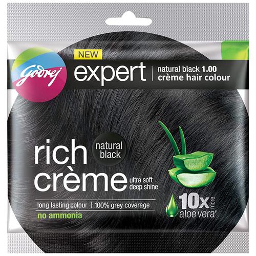 Godrej Expert Rich Creme Hair Colour - Shade 1 Natural Black - Quick Pantry