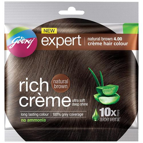 Godrej Expert Rich Creme Hair Colour - Shade 4 Natural Brown - Quick Pantry