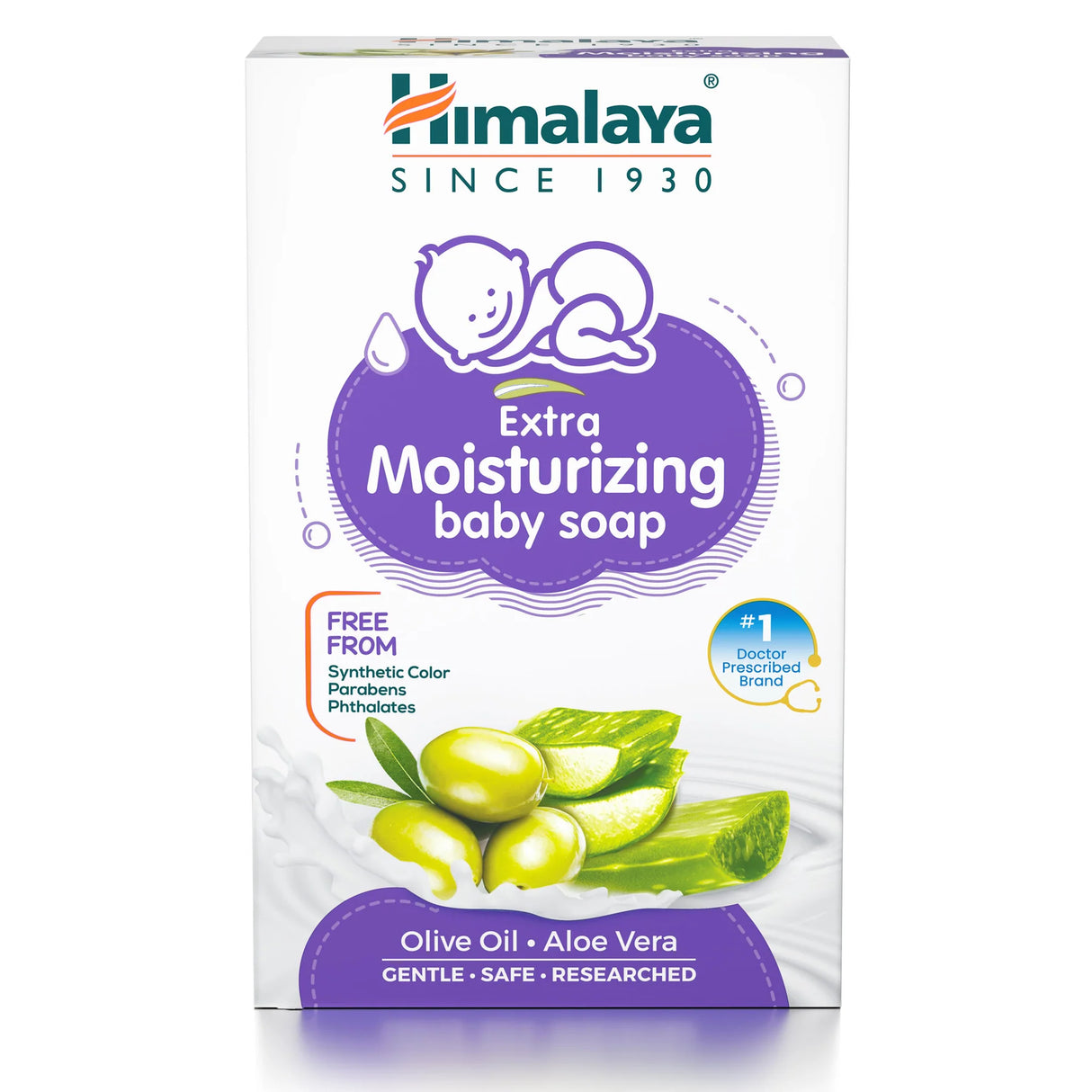 Himalaya Extra Moisturizing Baby Soap 125 g - Quick Pantry