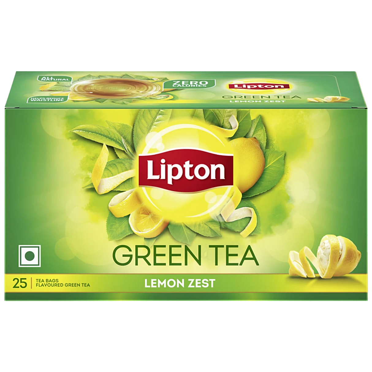 Lipton Lemon Zest Green Tea Bags 25 pc - Quick Pantry