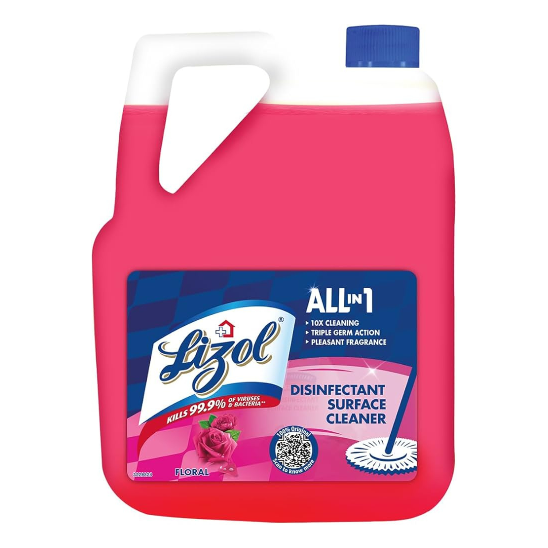 Lizol Disinfectant Surface & Floor Cleaner - Floral 5 L - Quick Pantry