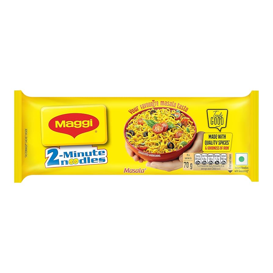Maggi Masala Instant Noodles (Pack of 6) 420 g - Quick Pantry