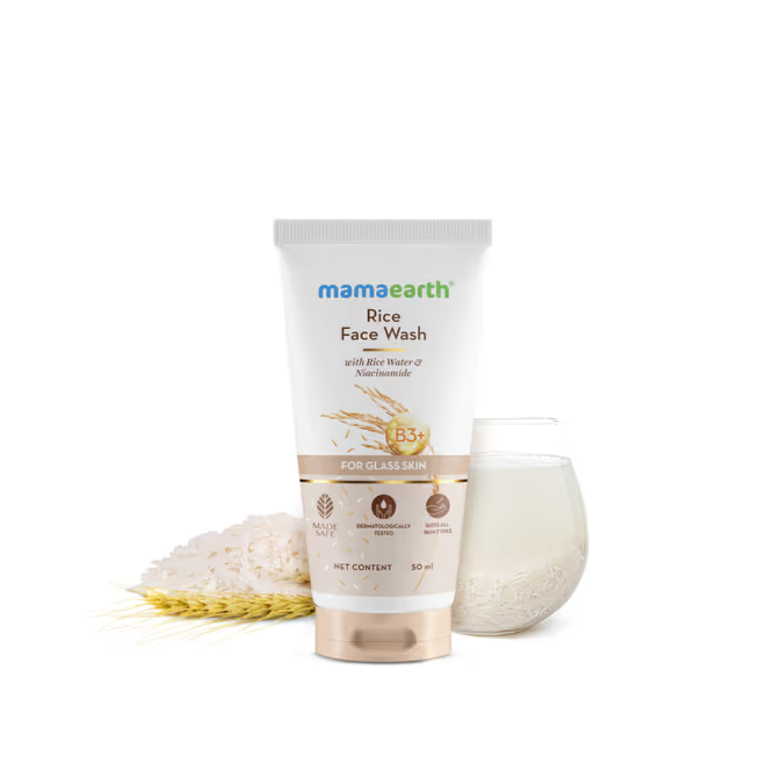 Mama Earth Rice Facewash 50 ml - Quick Pantry