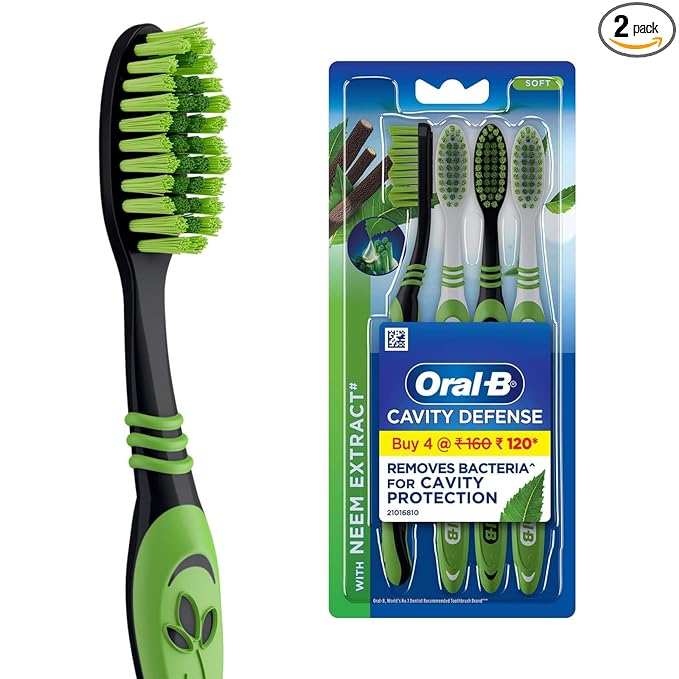 Oral-B Soft Neem Extract Toothbrush (Pack of 4) - Quick Pantry