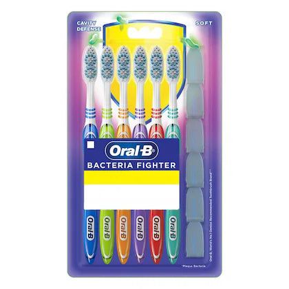 Oral B Cavity Defense Toothbrush - Medium (Pack of 6) - Quick Pantry