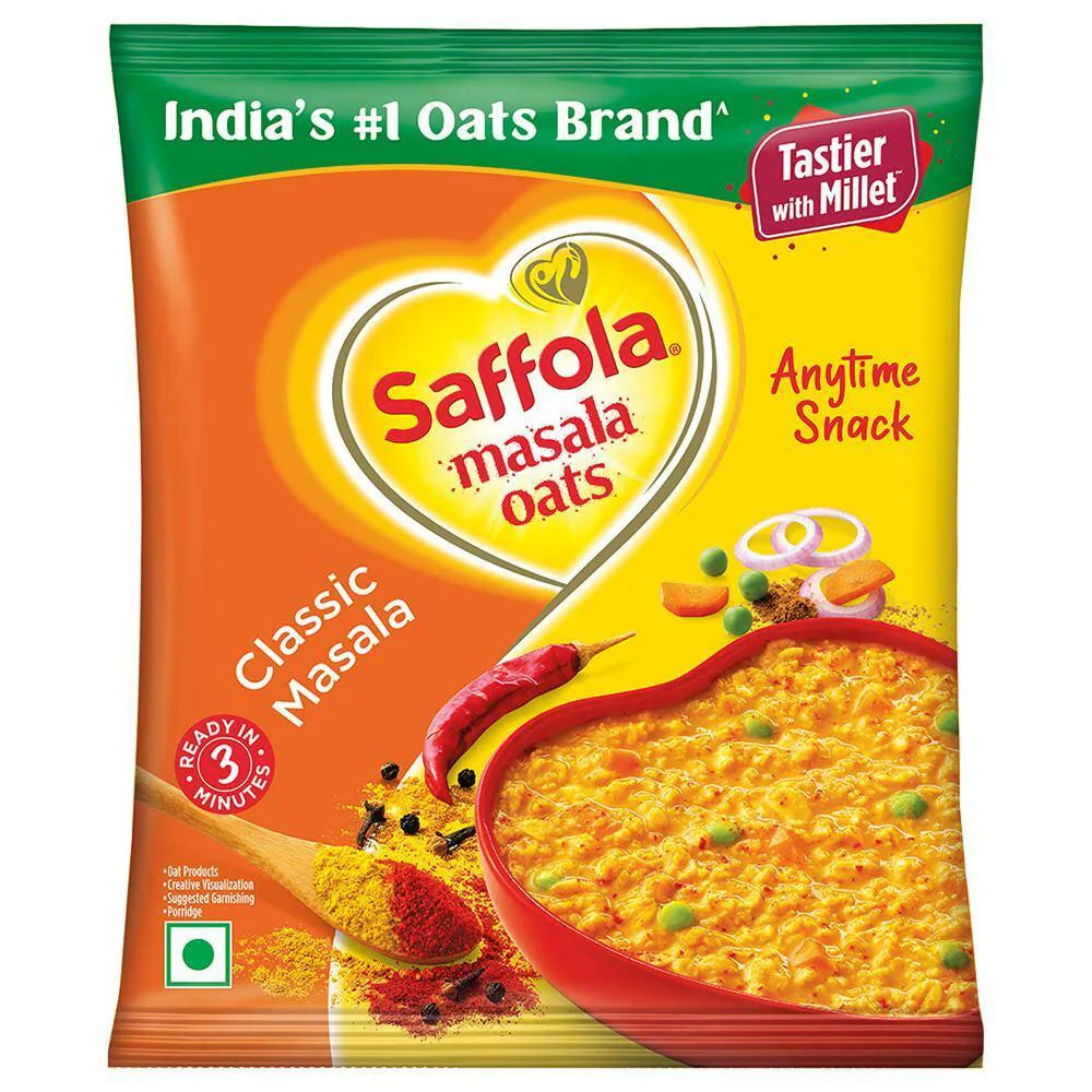 Saffola Classic Masala Instant Oats 38 g - Quick Pantry