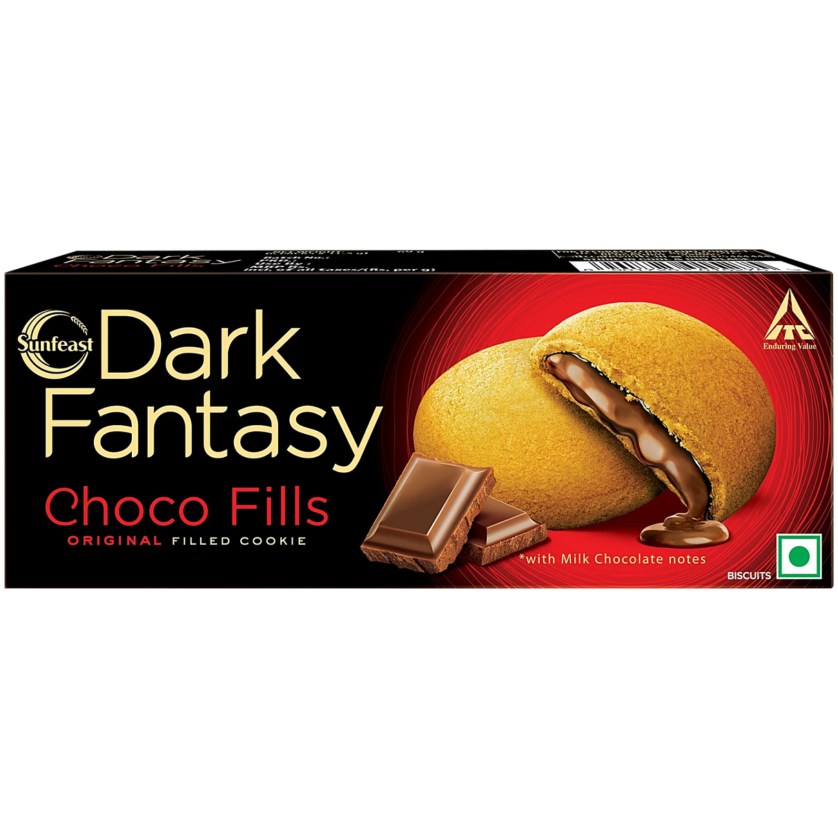 Sunfeast Dark Fantasy Choco Fills Biscuits 75 g - Quick Pantry
