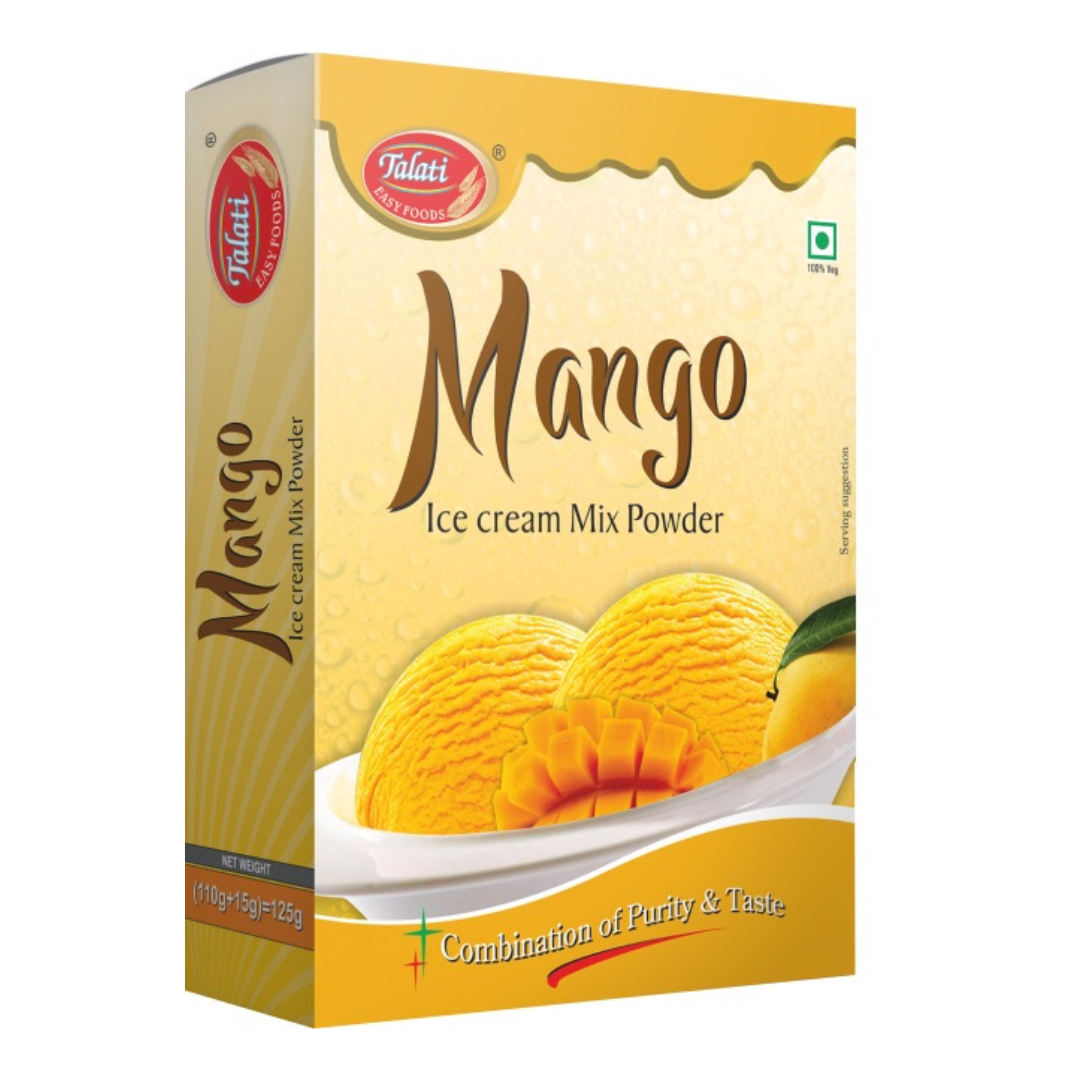Talati Mango Ice Cream Mix Powder 125 g - Quick Pantry
