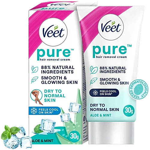 Veet Aloe Vera Extract Hair Removal Cream - Dry to Normal Skin 30 g
