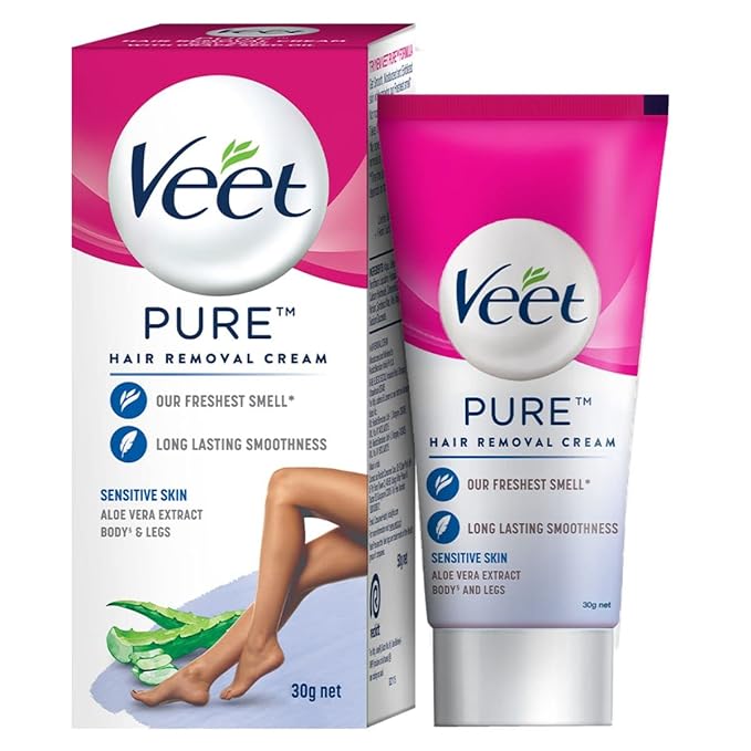 Veet Aloe Vera Extract Hair Removal Cream - Sensitive Skin 30 g - Quick Pantry