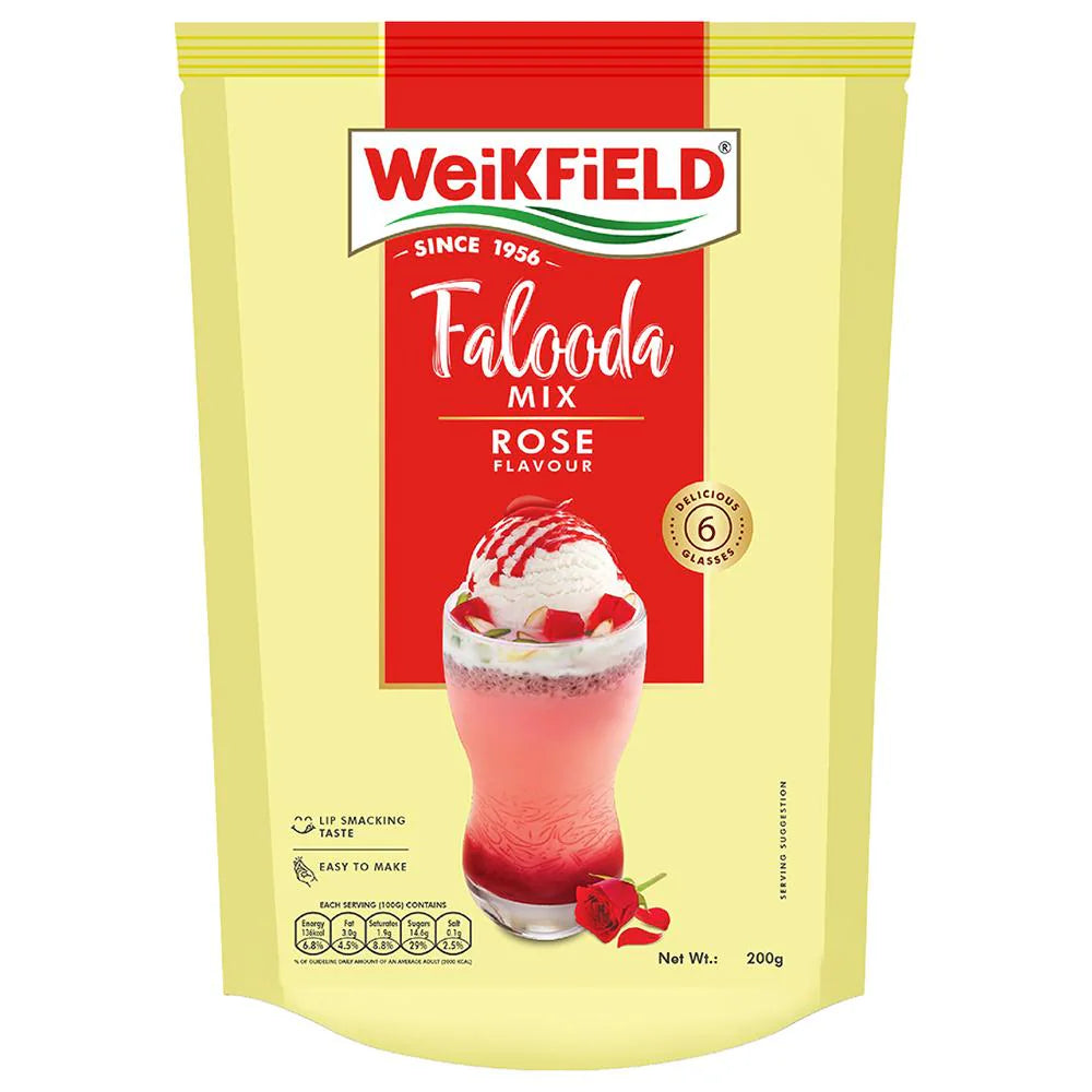 Weikfield Rose Falooda Mix 200 g - Quick Pantry