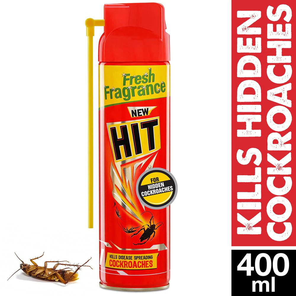 Hit Cockroach Killer Spray - Red 400 ml - Quick Pantry