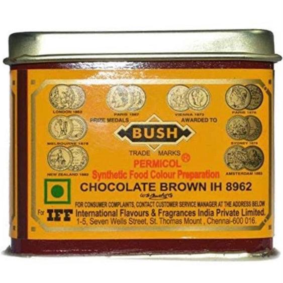 Bush Edible Food Colour - Chocolate Brown 100 g - Quick Pantry