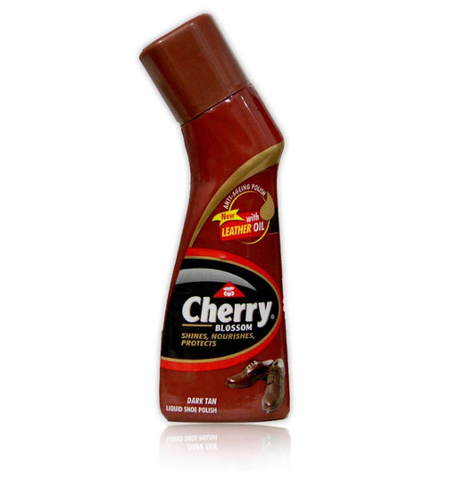 Cherry Blossom Dark Tan Liquid Shoe Polish 75 ml - Quick Pantry