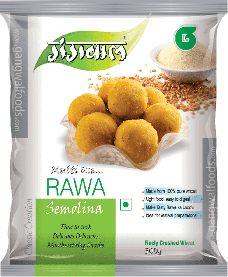 Gangwal Rawa Semolina 500 g - Quick Pantry