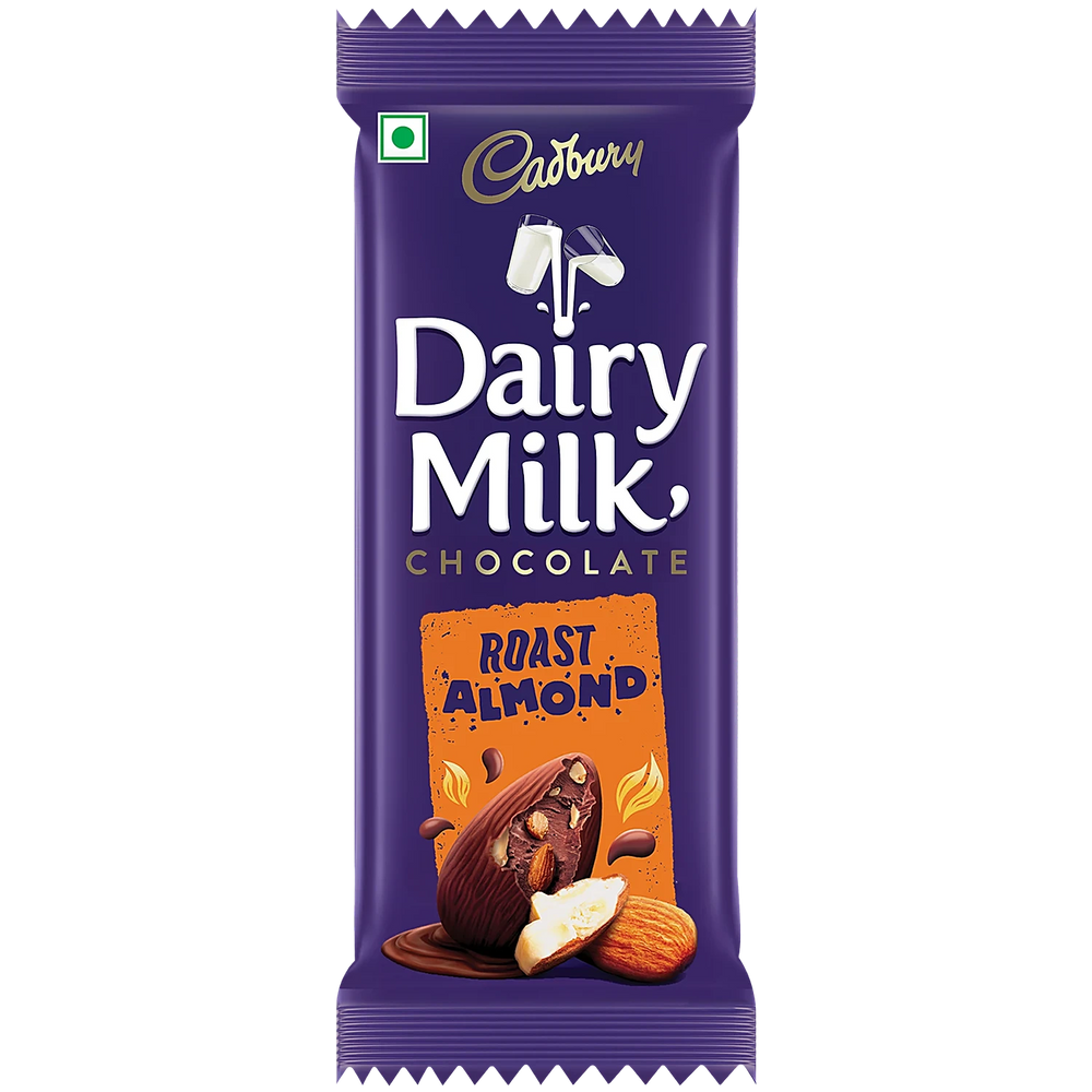 Cadbury Dairy Milk Roast Almond Chocolate Bar 36 g - Quick Pantry