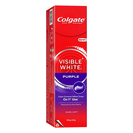 Colgate Visible White Purple Toothpaste 120 g