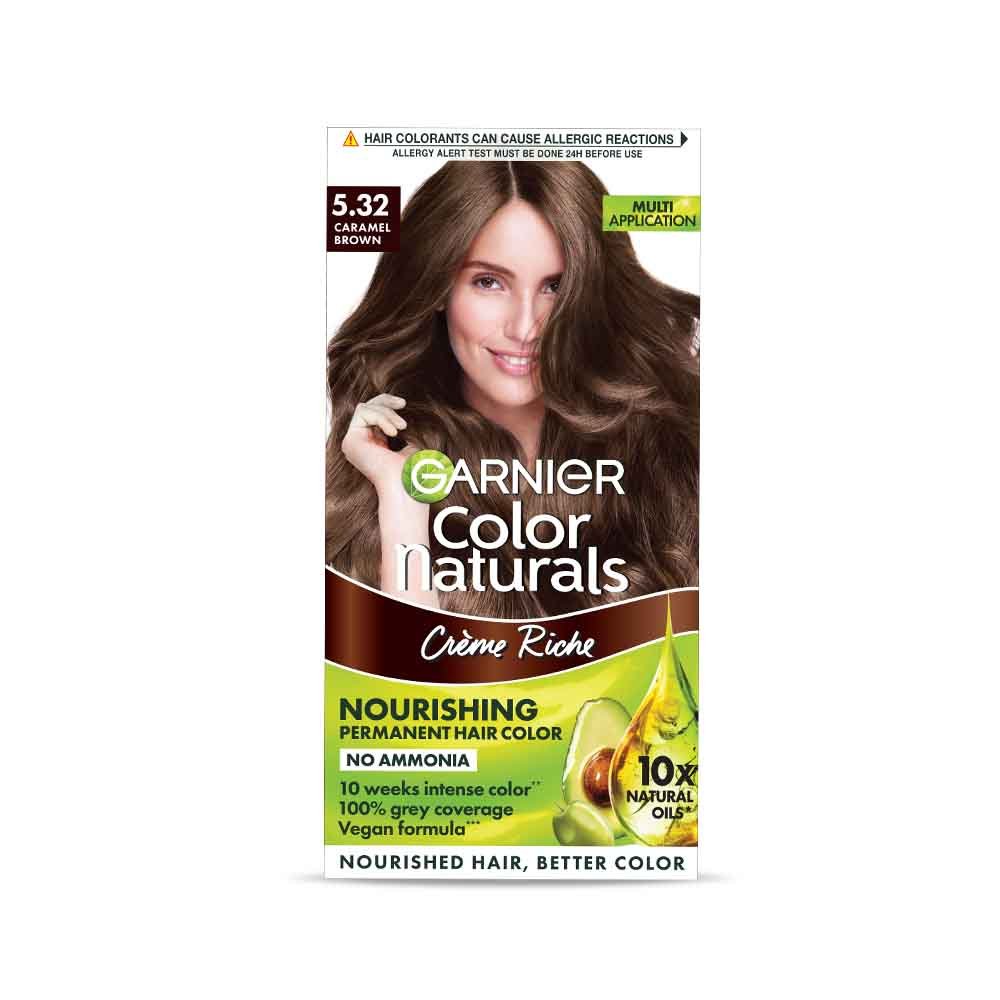 Garnier Color Naturals Crème Hair Colour - Shade 5.32 Caramel Brown