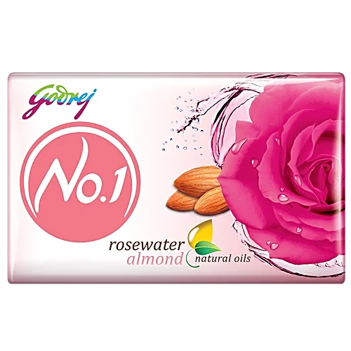 Godrej No.1 Rosewater Almond Soap