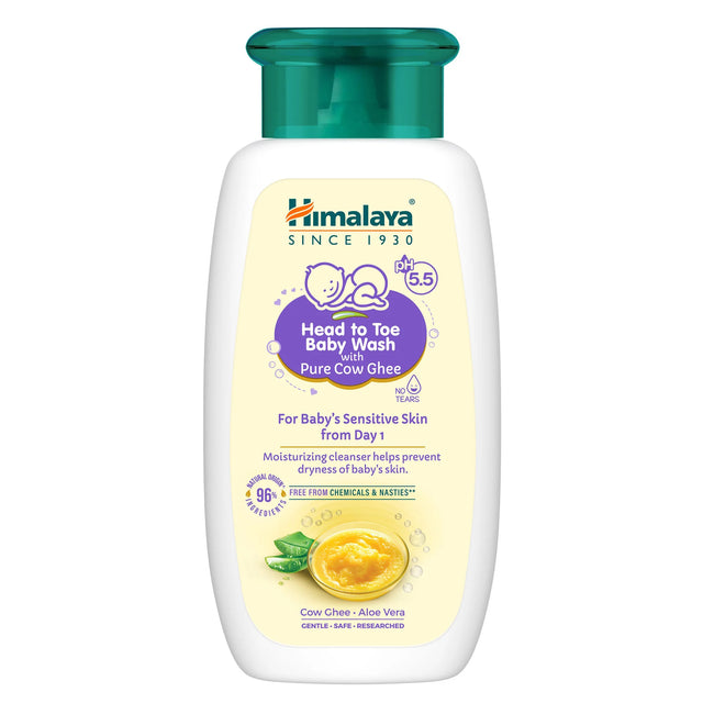 Himalaya Head to Toe Baby Wash with Pure Cow Ghee 100 ml Quick Pantry