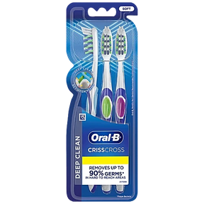 Oral-B Criss Cross Deep Clean Toothbrush (Pack of 3) - Quick Pantry