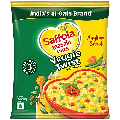 Saffola Veggie Twist Instant Masala Oats 38 g