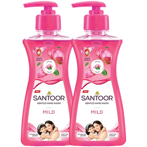 Santoor Hand Wash - Tulsi & Lotus 200 ml (Buy 1 Get 1) - Quick Pantry