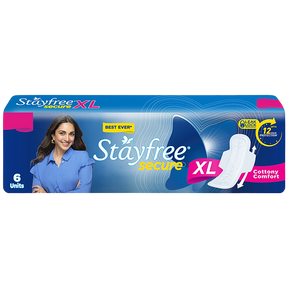 Stayfree Secure Cottony Comfort - XL 6 pads - Quick Pantry