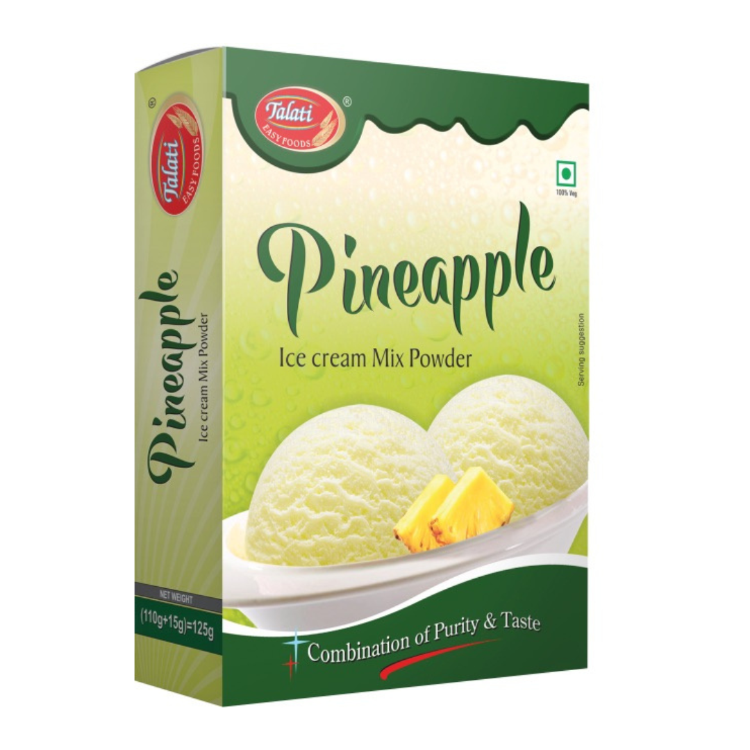 Talati Pineapple Ice Cream Mix Powder 125 g