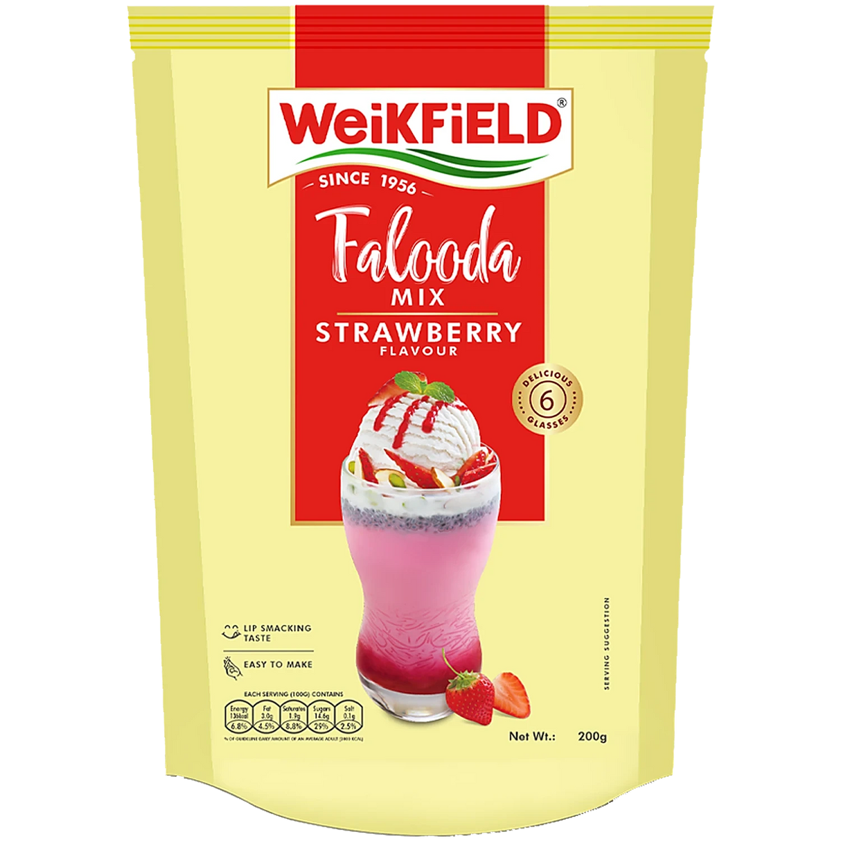 Weikfield Strawberry Falooda Mix 200 g