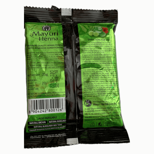 Mayuri Henna Natural Black Mehndi 25 g - Quick Pantry