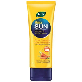 Joy Hello Sun SunBlock Broad Spectrum & Anti-Tan Lotion 60 ml - Quick Pantry