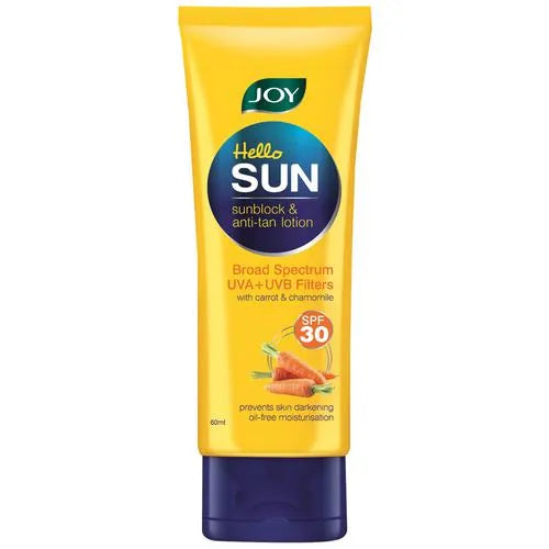 Joy Hello Sun SunBlock Broad Spectrum & Anti-Tan Lotion 60 ml