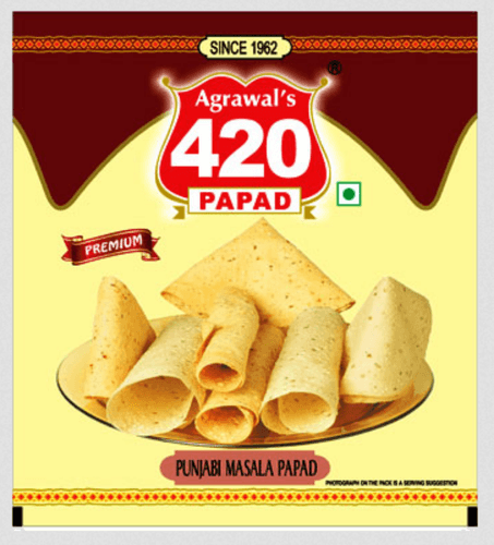 Agrawal 420 Moong Papad (Punjabi Masala) 200 g - Quick Pantry