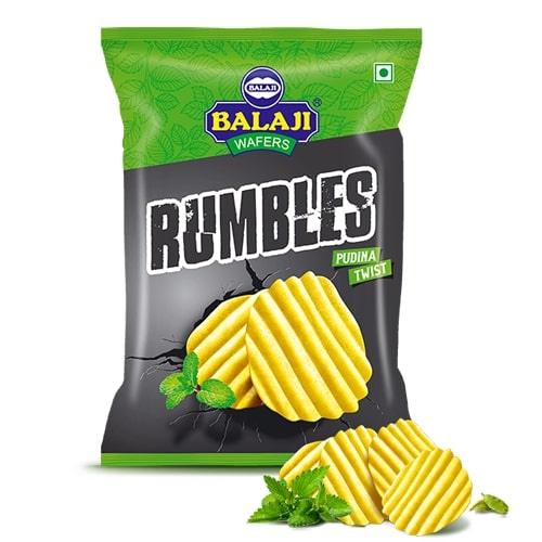 Balaji Wafers Rumbles – Pudina Twist 40 g - Quick Pantry