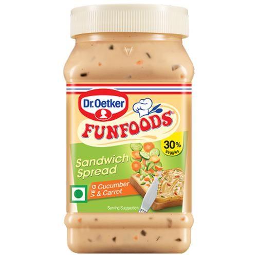 Dr. Oetker FunFoods Sandwich Spread - Cucumber & Carrot 250 g - Quick Pantry