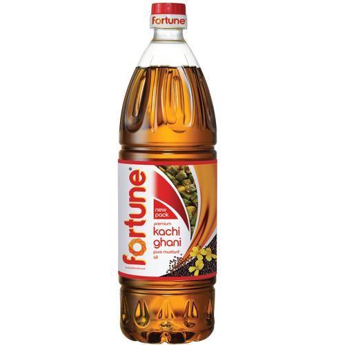 Fortune Kachi Ghani Mustard Oil 1 L - Quick Pantry