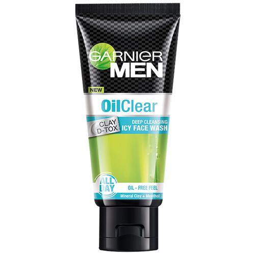 Garnier Men Oil Clear Clay D-Tox Deep Cleansing Icy Facewash - Quick Pantry