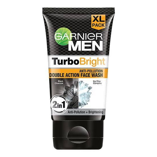 Garnier Men Turbo Bright Anti-Pollution Double Action Facewash - Quick Pantry