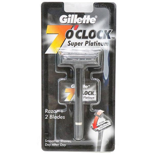Gillette 7 o'Clock - Manual Super Platinum Razor 1 pc - Quick Pantry