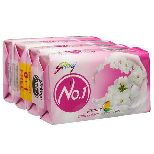 Godrej No.1 Jasmine & Milk Cream Soap - Quick Pantry